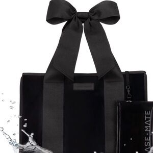 Case-Mate Black Tote with Stylish Bow